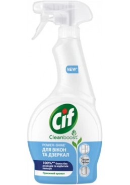 Засіб для миття вікон та дзеркал Cif Power and shine, 500 мл